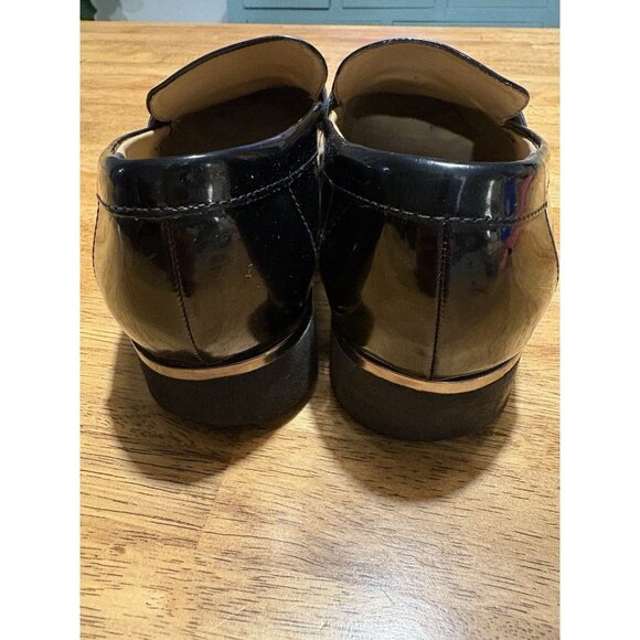 Franco Sarto Carolynn Tassel Loafers Black Patent Leather Quiet Luxury 8W - Picture 4 of 8